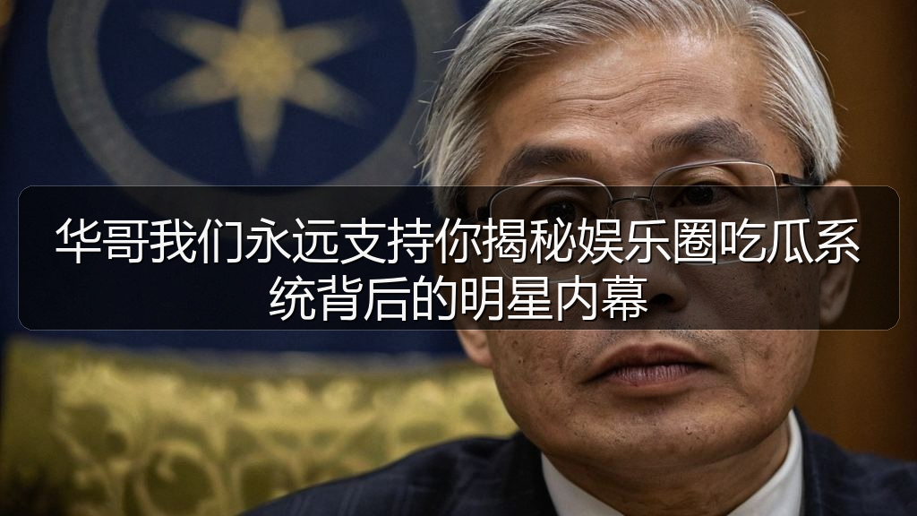 华哥我们永远支持你揭秘娱乐圈吃瓜系统背后的明星内幕